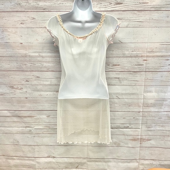 Victoria's Secret Vintage y2k micro mesh sheer chemise negligee - Picture 3 of 7